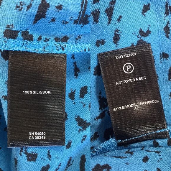 NWOT Robert Rodriguez Printed Silk Drawstring Dress - Picture 7 of 7